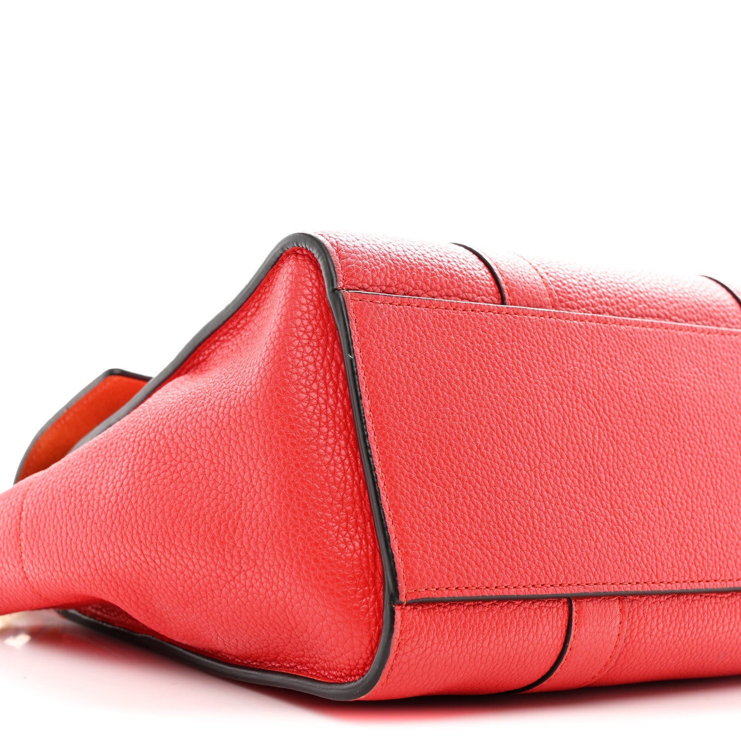 Classic Grain Small Bayswater Satchel Scarlet Red