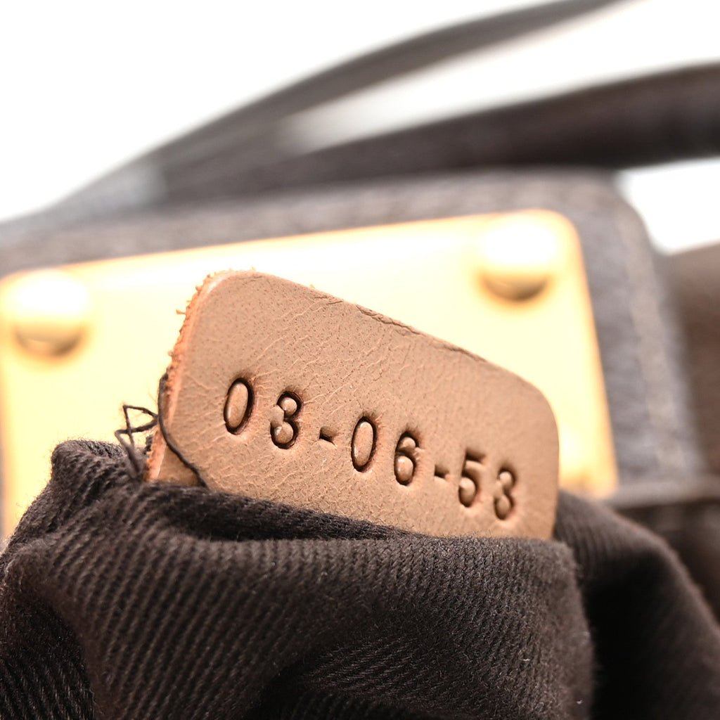 Calfskin Paddington Front Pocket Tote Chocolate