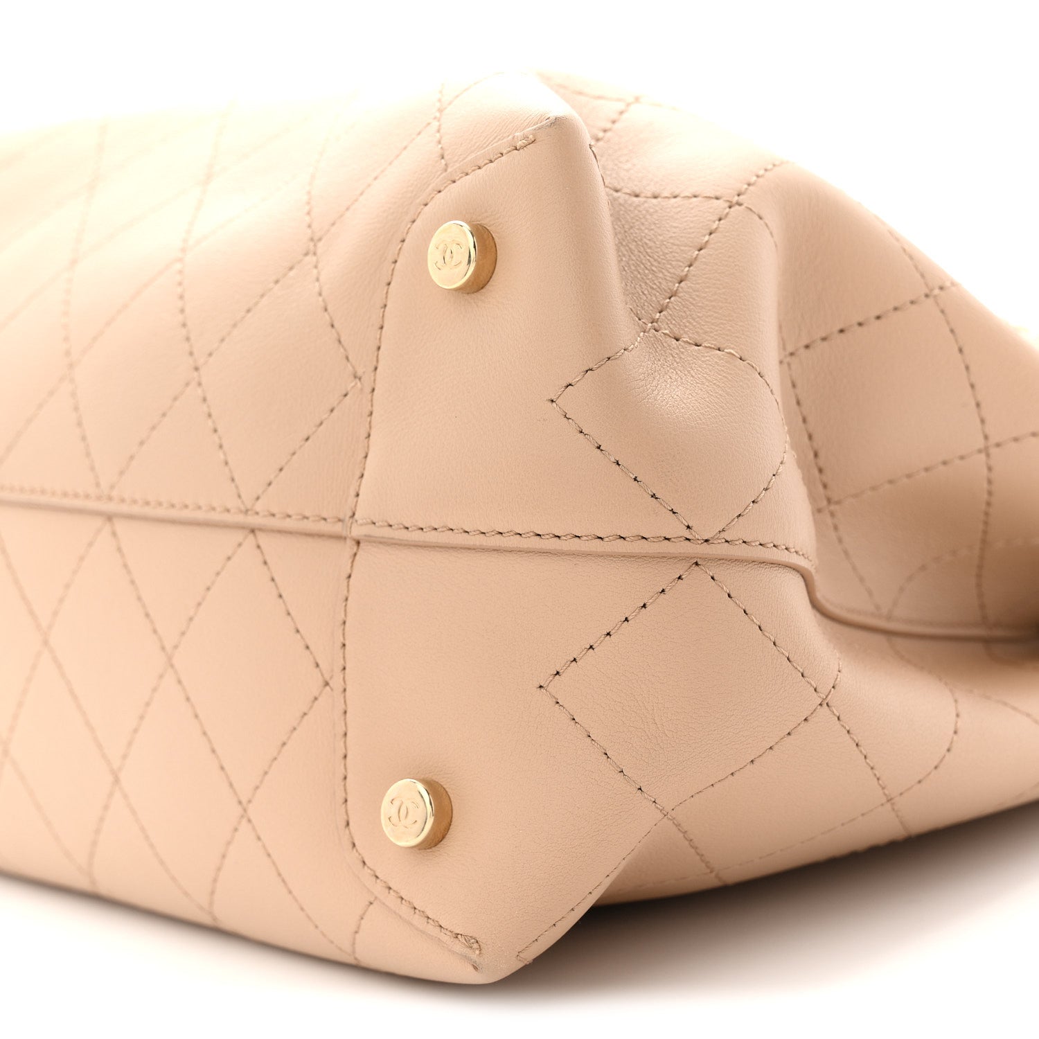Calfskin Large Serial Shopper Tote Beige