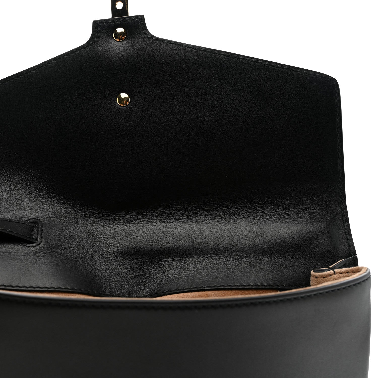 Calfskin Small Sylvie Wristlet Clutch Black