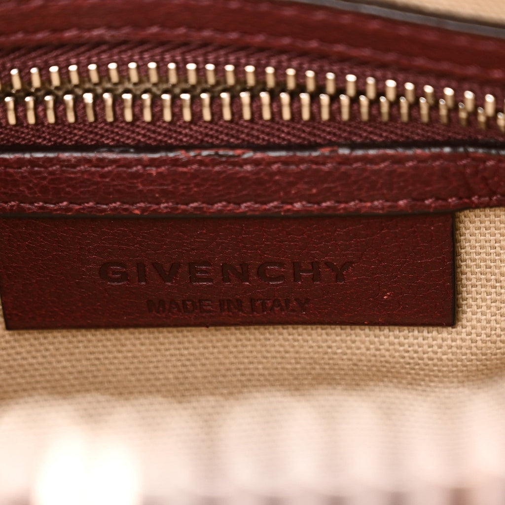Sugar Goatskin Mini Antigona Oxblood