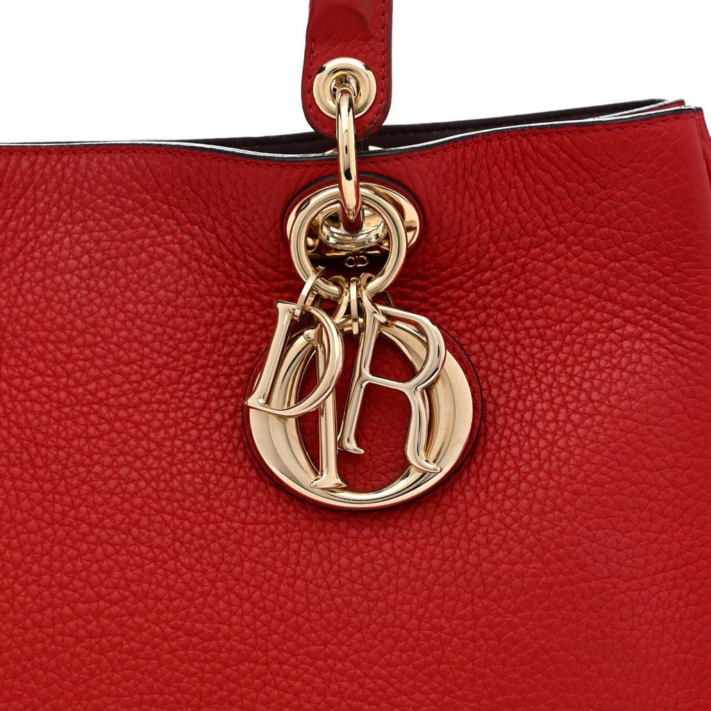 Calfskin Medium Diorissimo Tote Red