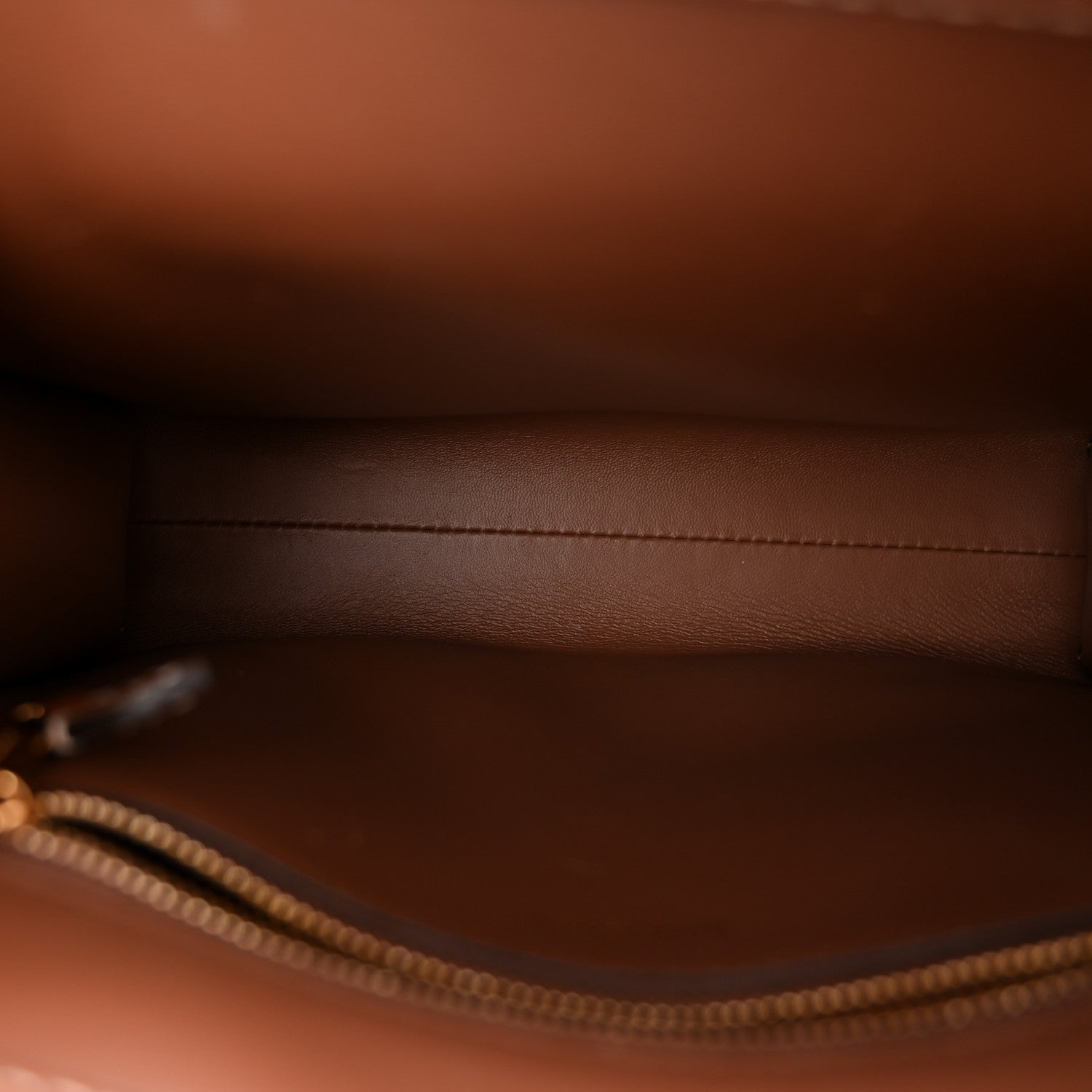 Smooth Calfskin Mini Pocket Bag Malt Brown