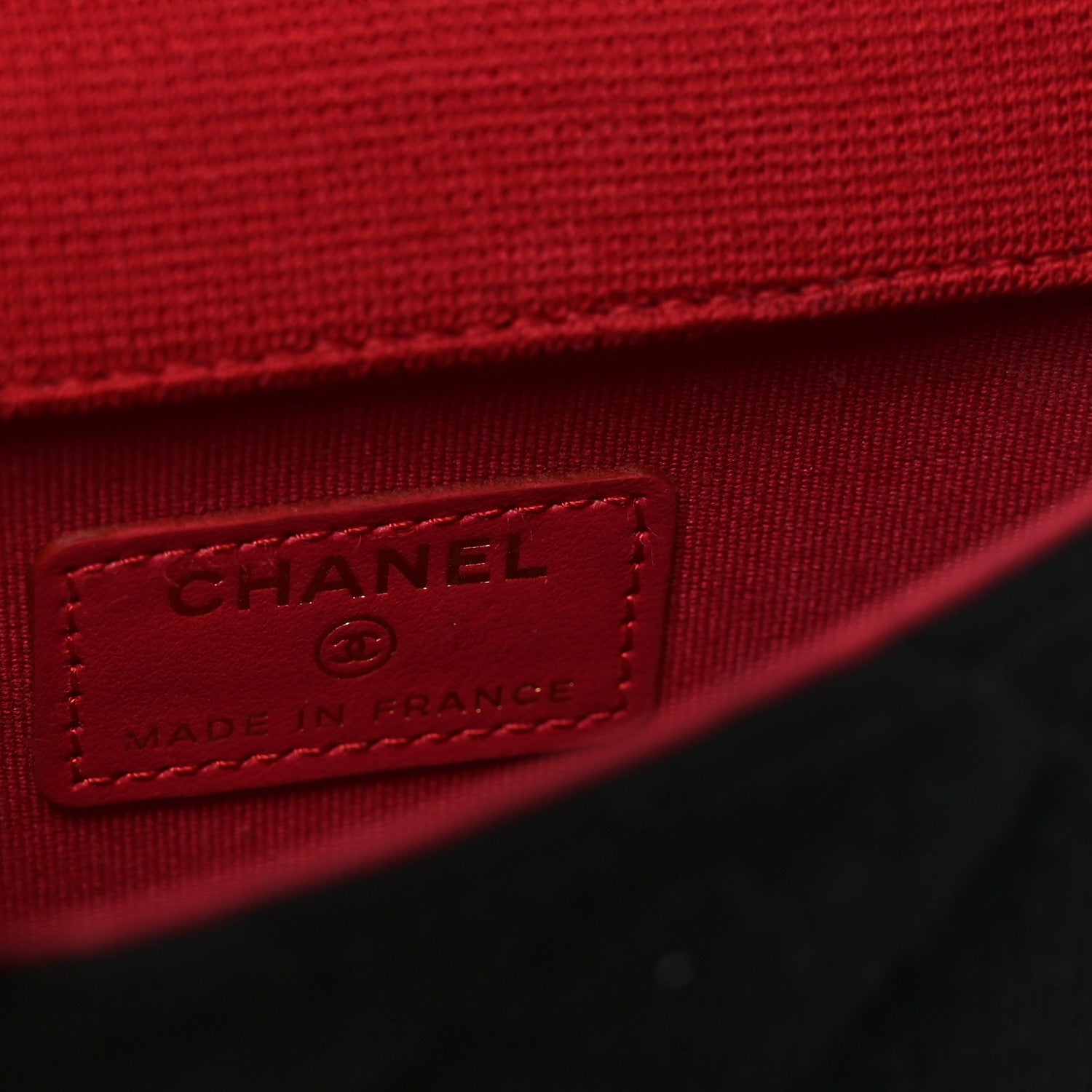 Jersey Quilted Micro Mini Flap Black