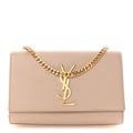 Grain De Poudre Small Monogram Kate Satchel Dark Beige