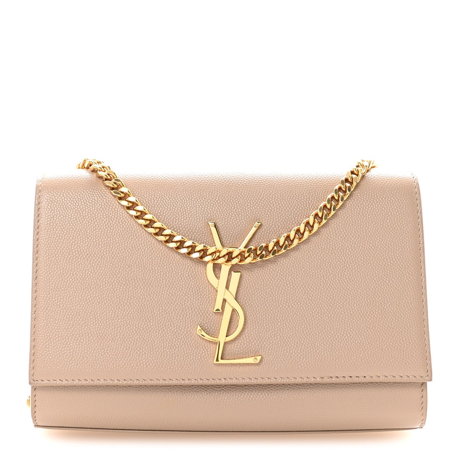 Grain De Poudre Small Monogram Kate Satchel Dark Beige