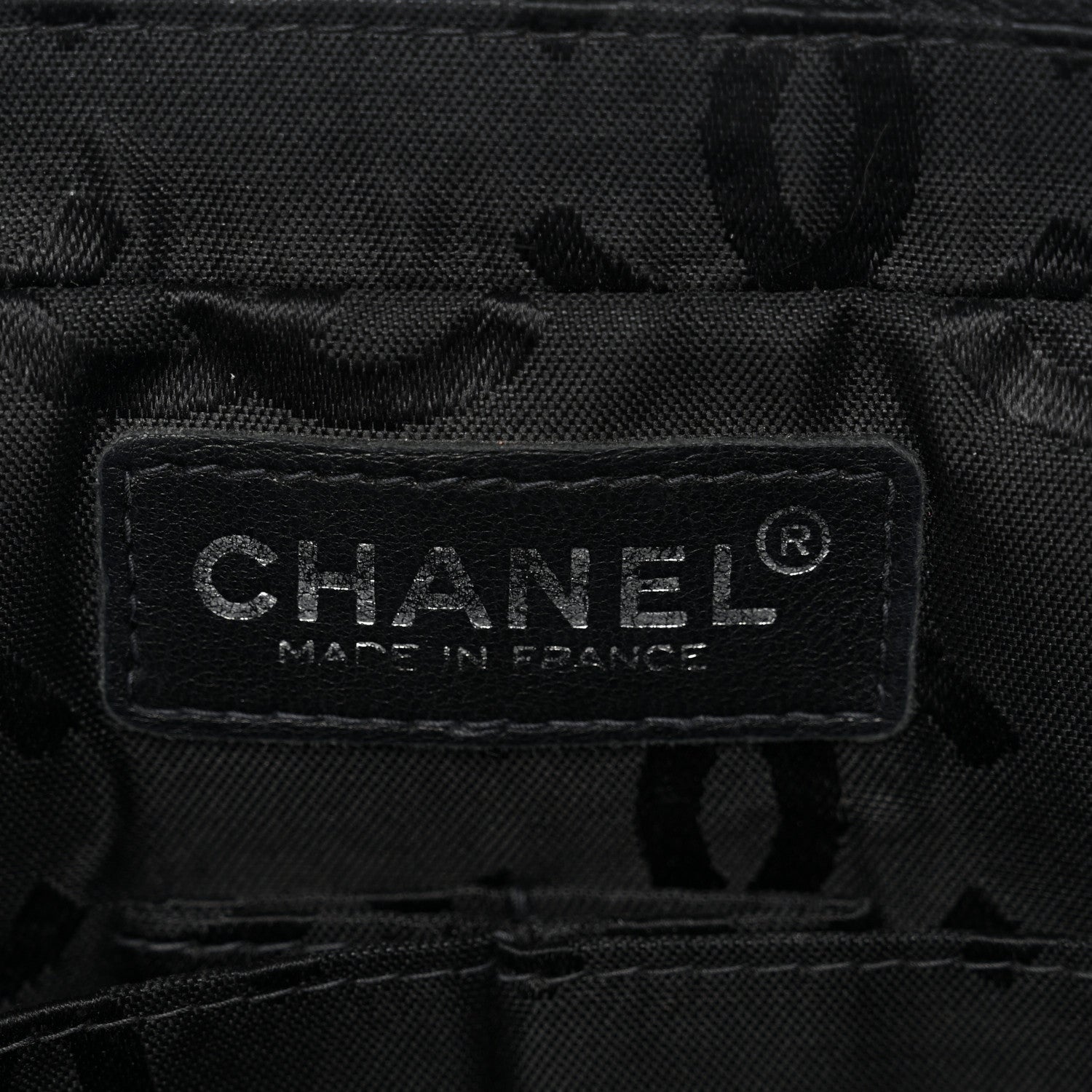 Nylon Square Quilted Flap Black