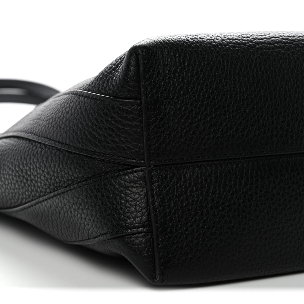 Heavy Grain Bayswater North South Tote Black