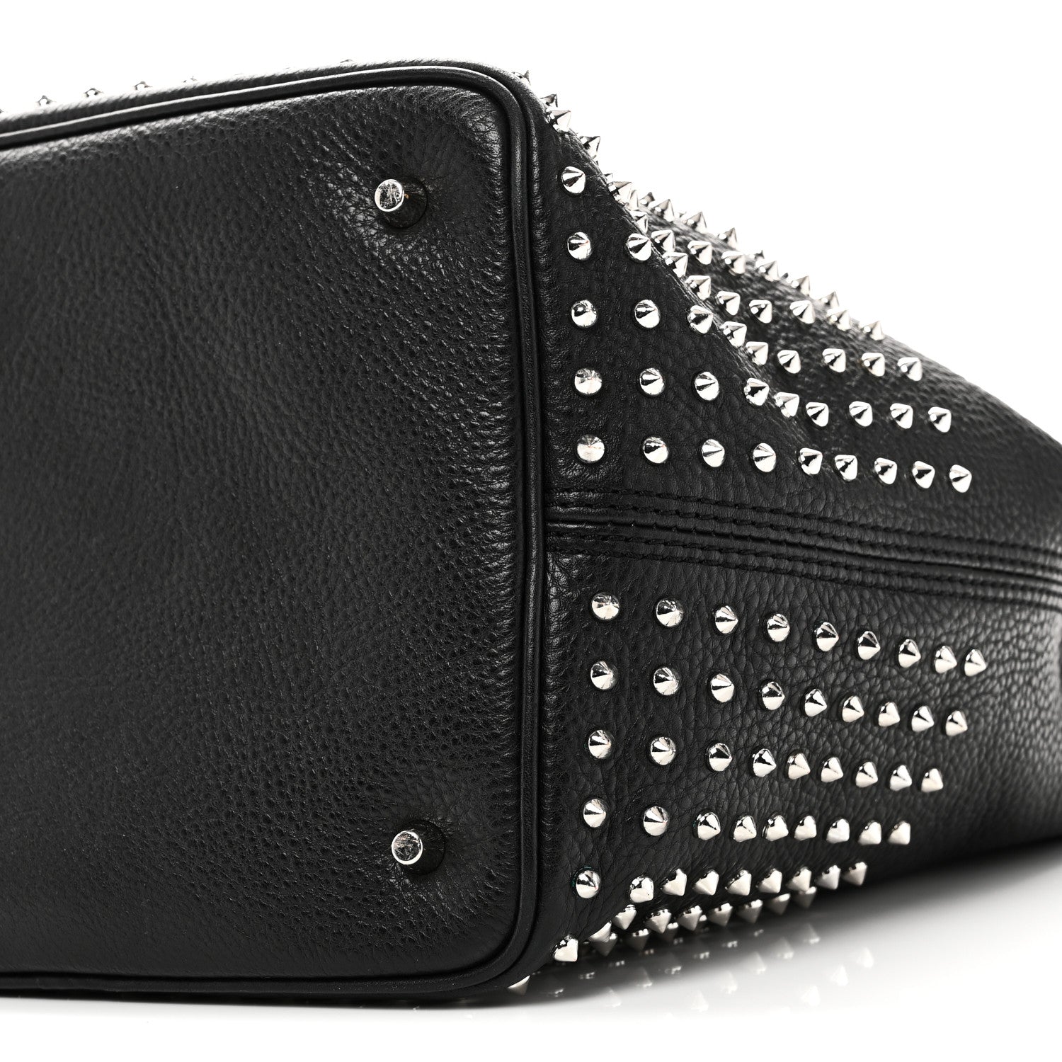 Calfskin Studded Medium Susanna Hobo Black