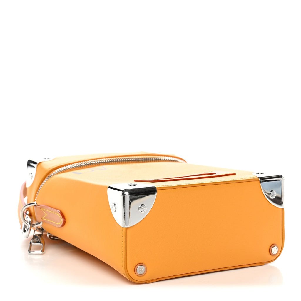 Calfskin N°7 Vertical Box Trunk Yellow