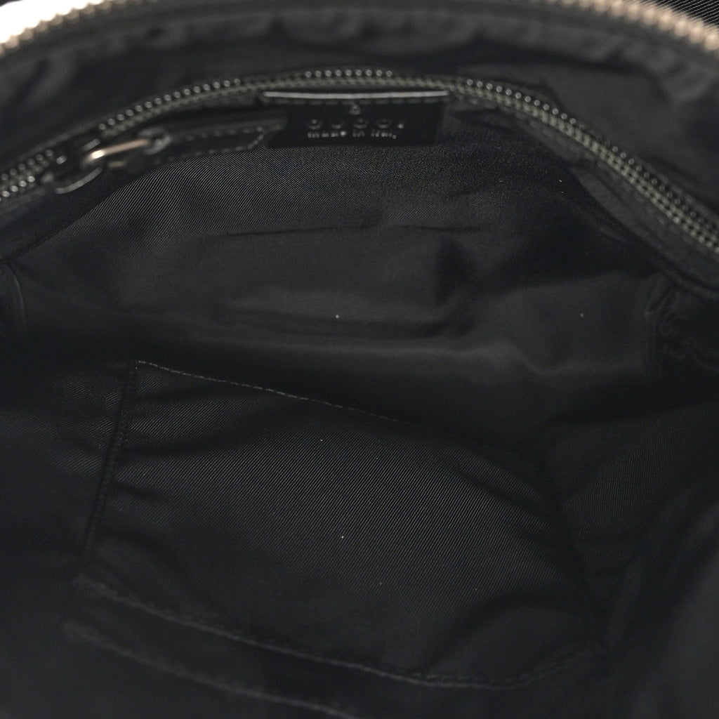 Canvas Web Messenger Bag Black