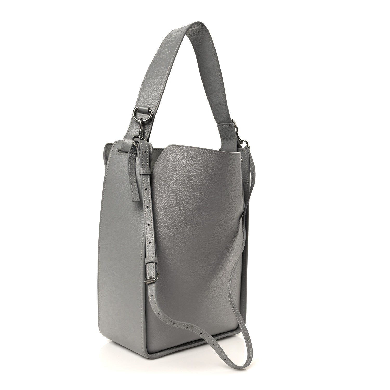 Calfskin Logo Embossed Small Tool 2.0 North-South Tote Balenciaga Grey