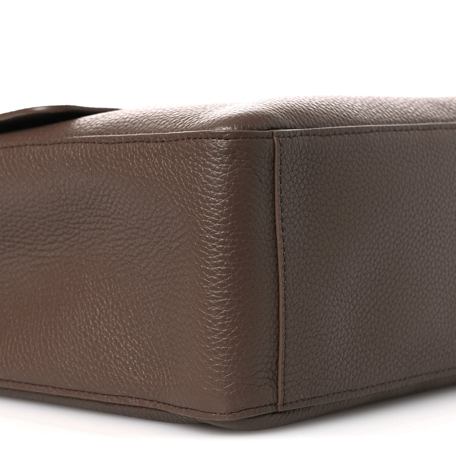 Grained Calfskin Souplissimo Maxi Flap Light Brown