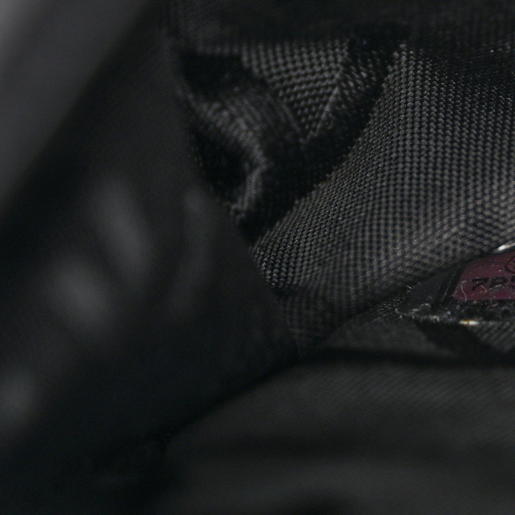 Nylon Square Quilted Flap Black