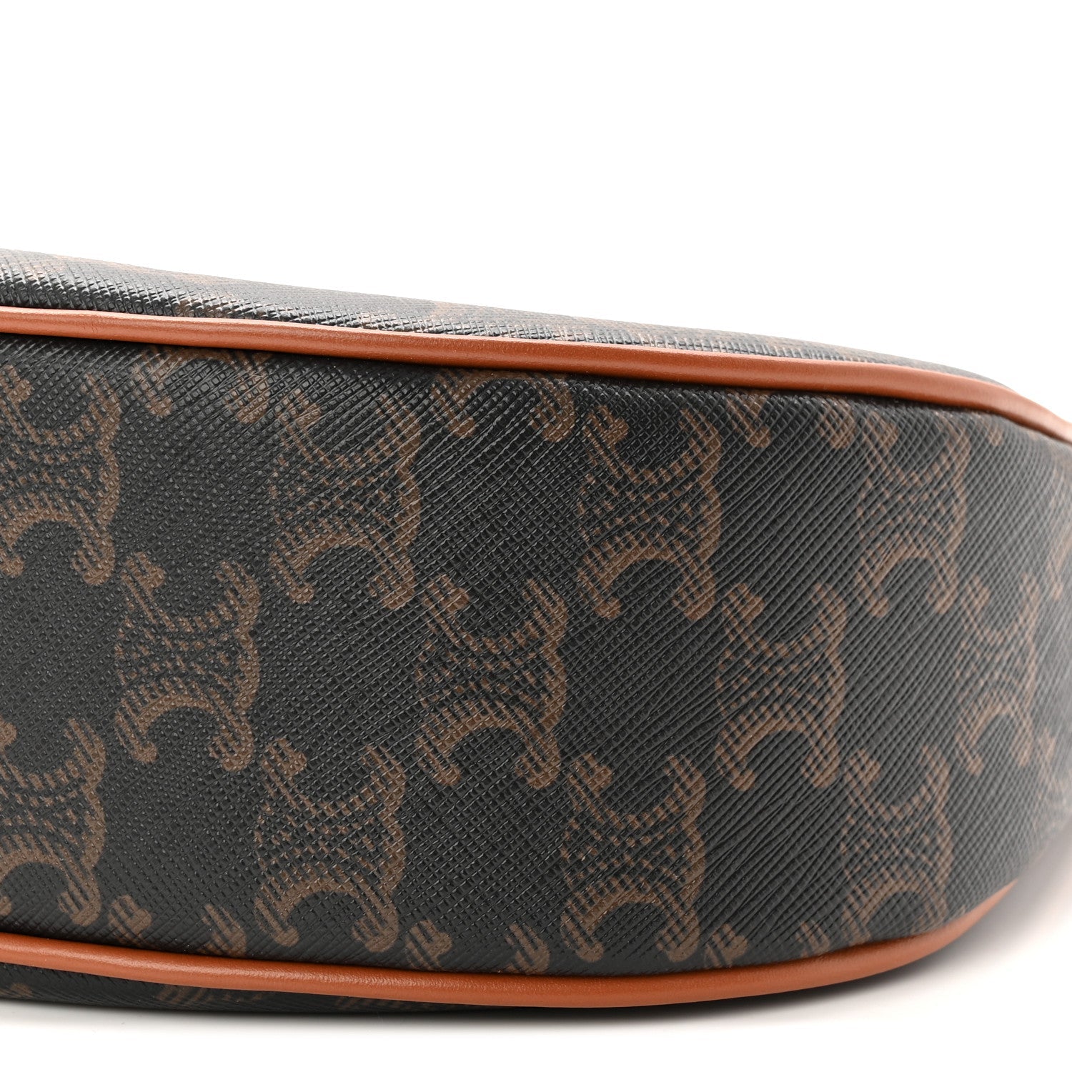 Triomphe Canvas Calfskin Ava Shoulder Bag Tan