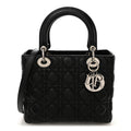 Lambskin Cannage Medium Lady Dior Black