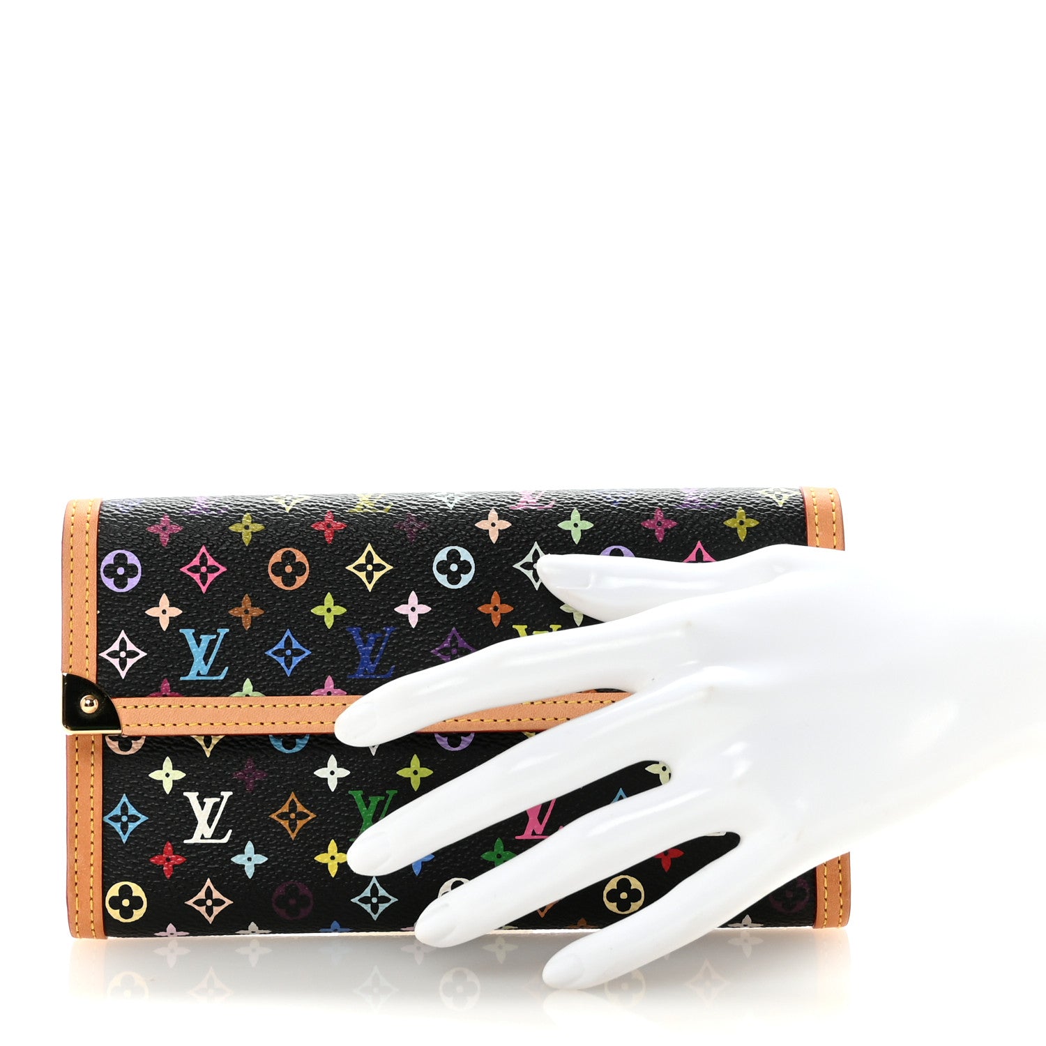 Monogram Multicolor Porte Tresor International Wallet Black