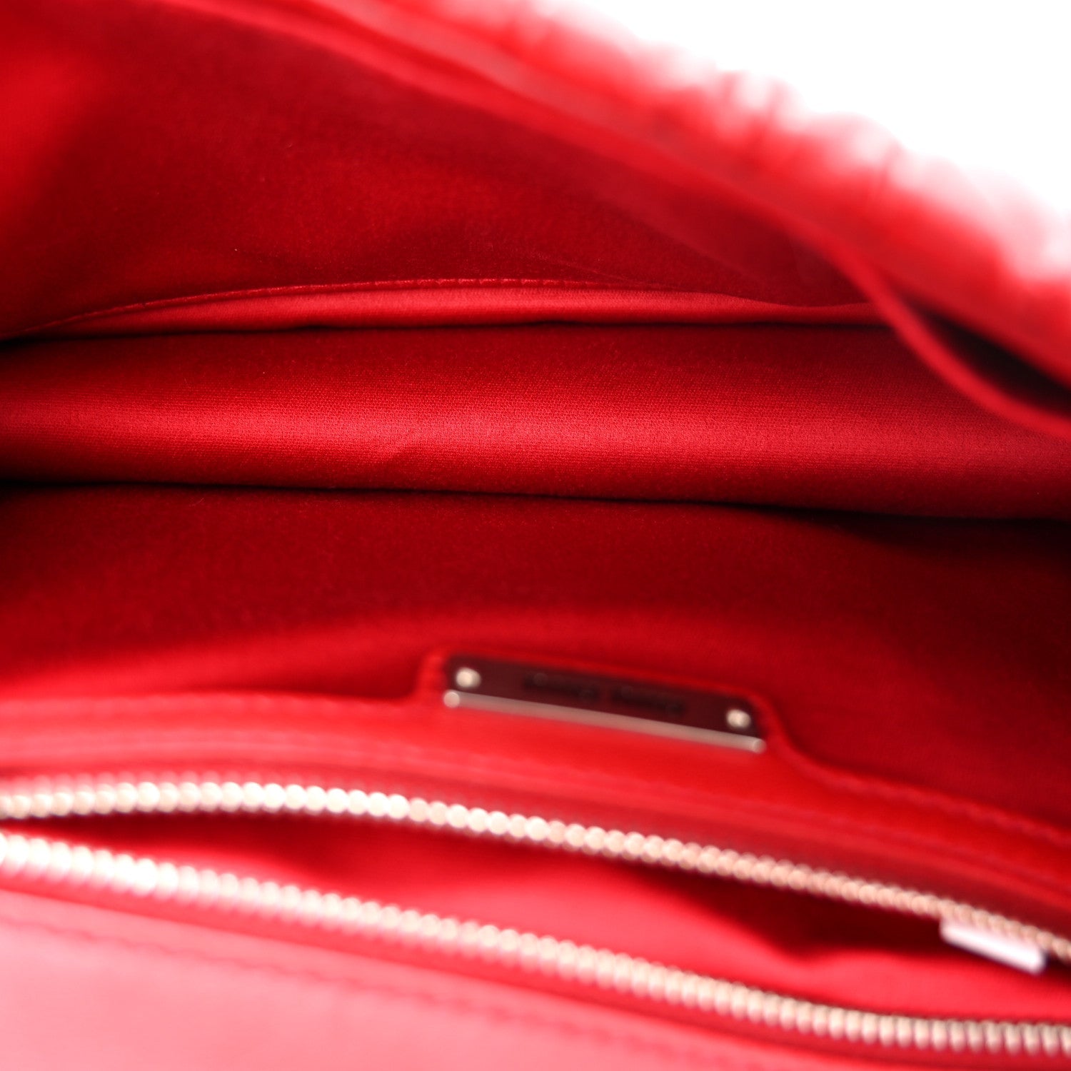Nappa Matelasse Madras Crystal Embellished Shoulder Bag Fuoco