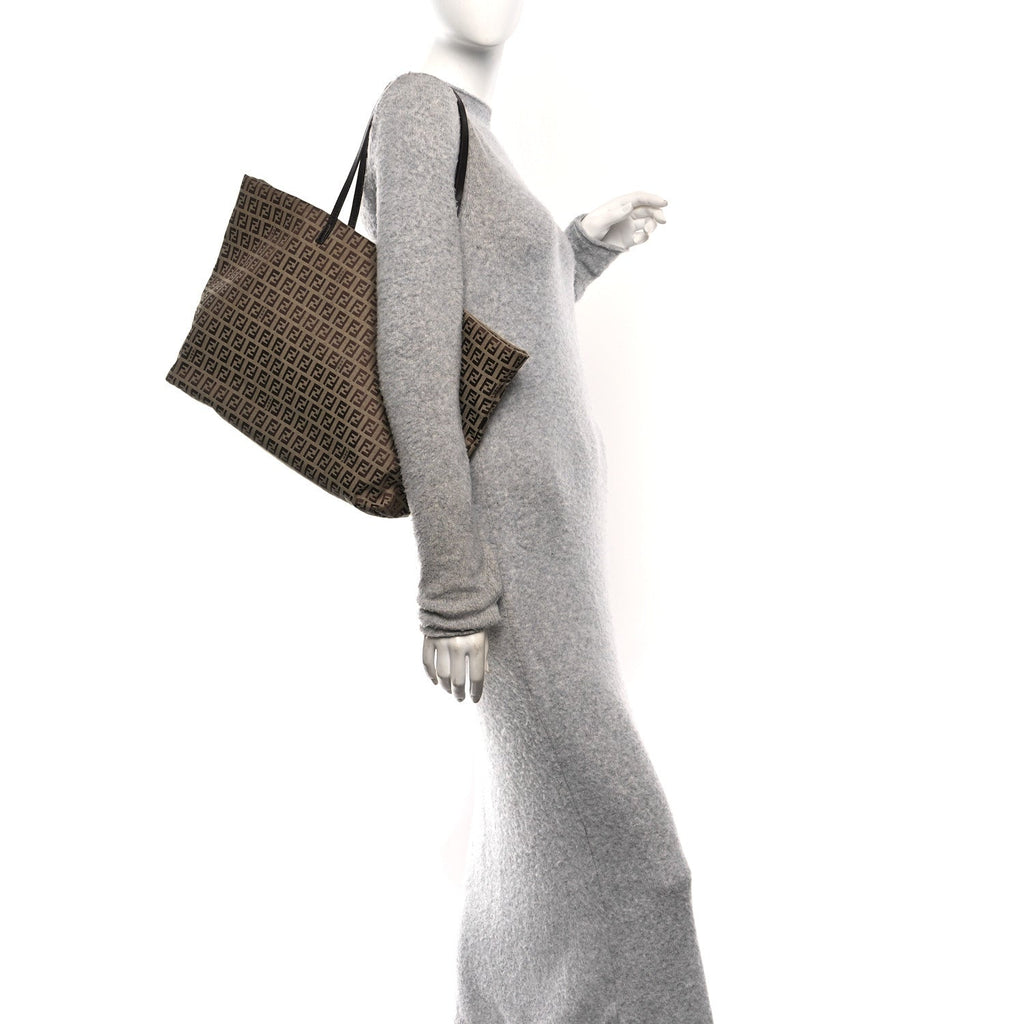 Zucchino Shopping Tote Beige Tobacco