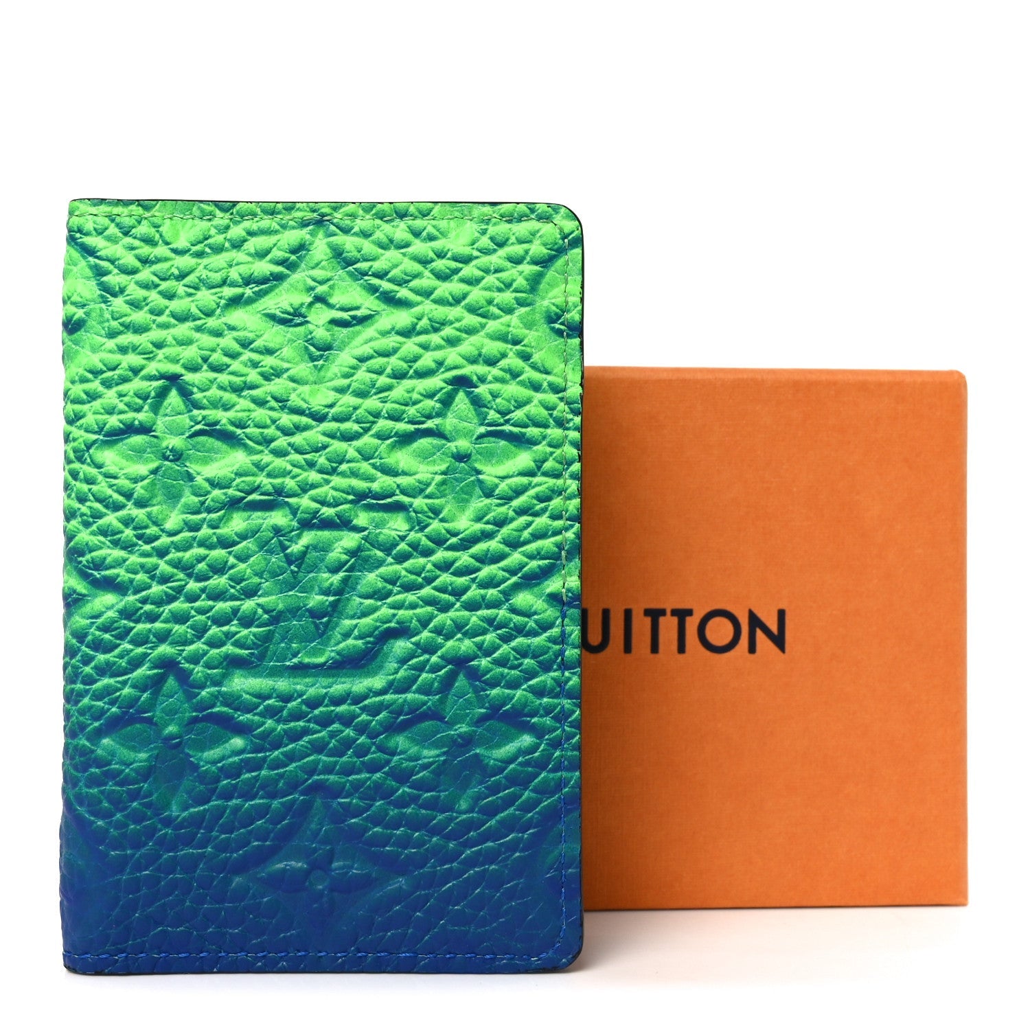 Taurillon Illusion Pocket Organizer Bleu Vert