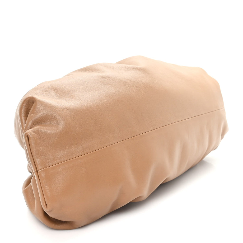 Smooth Butter Calf The Pouch Oversized Clutch Teak