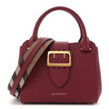 Soft Grain Calfskin Small Buckle Tote Parade Red