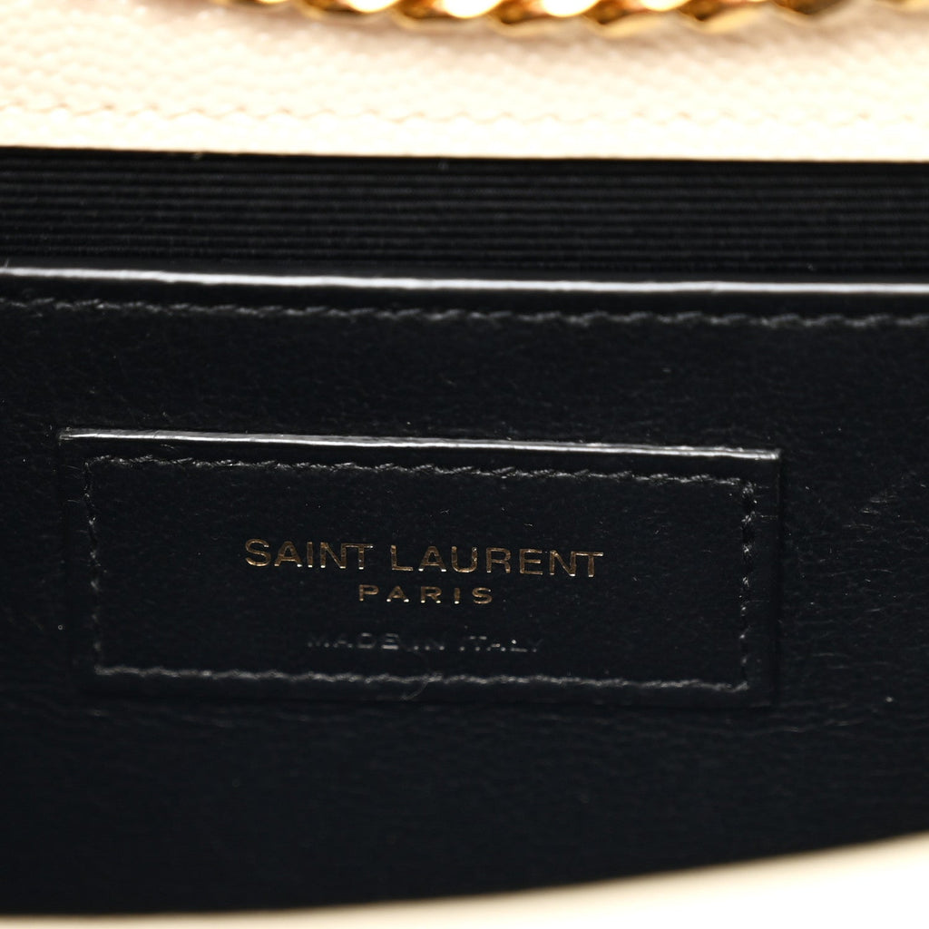 Grain De Poudre Small Monogram Kate Satchel Crema Soft