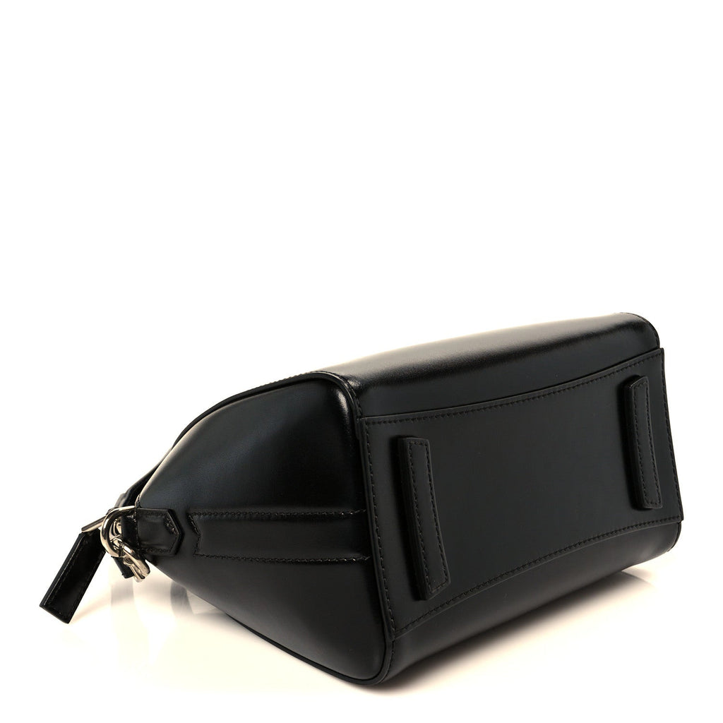Shiny Lord Calfskin Mini Antigona Black