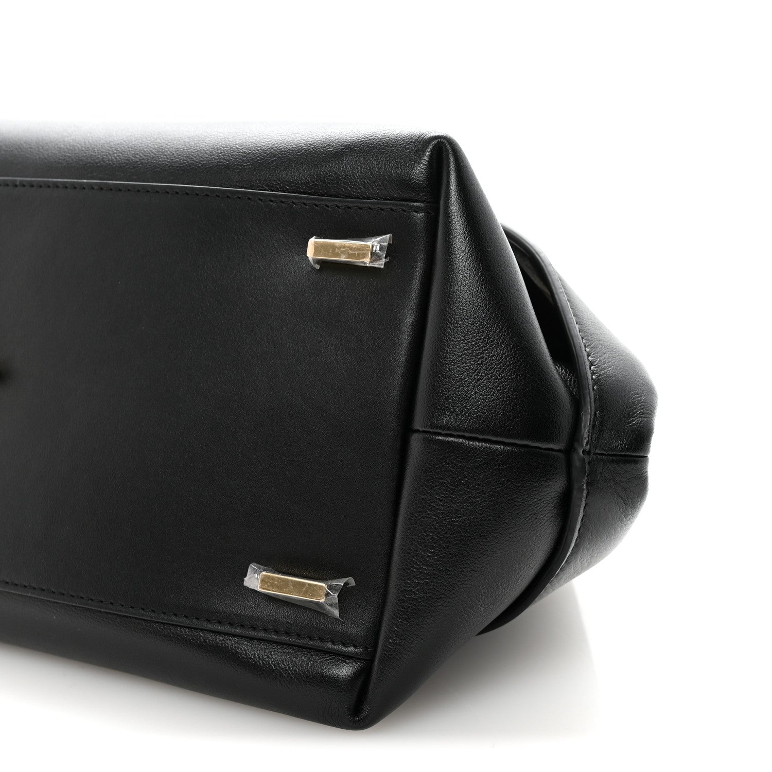 Calfskin Braided Small Blossom Top Handle Bag Black