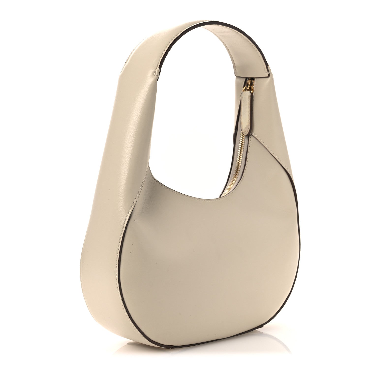 Eco Alter Nappa Perforated Logo Small Hobo White