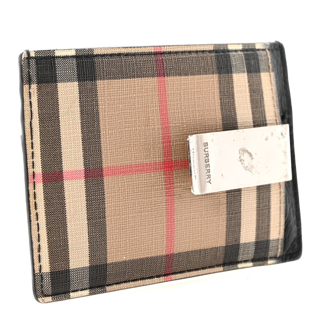 Vintage Check Money Clip  Case Archive Beige Black