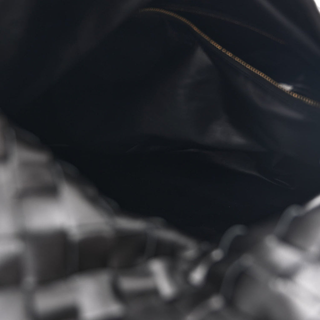 Calfskin Intrecciato Large Hop Black