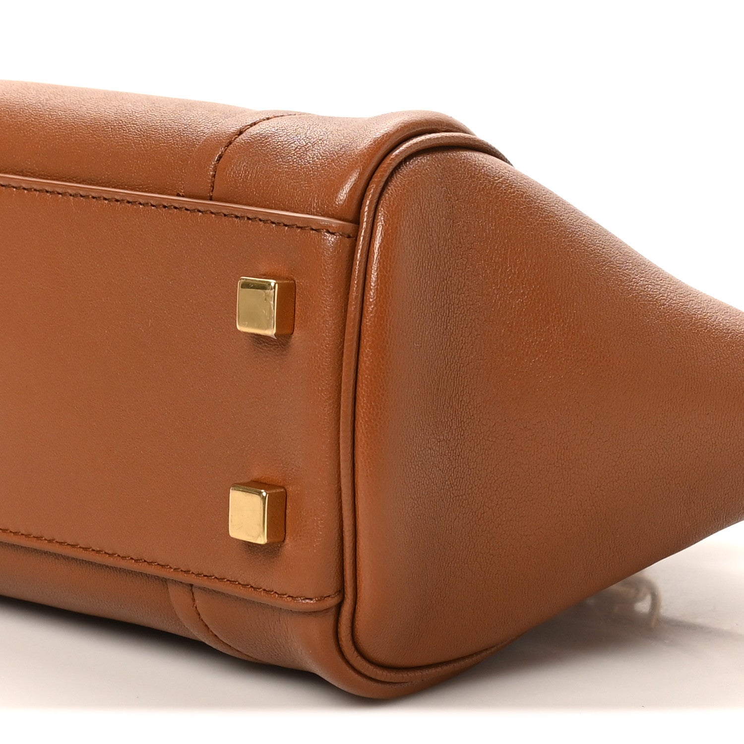 Supple Shiny Lambskin Small New Luggage Soft Tan
