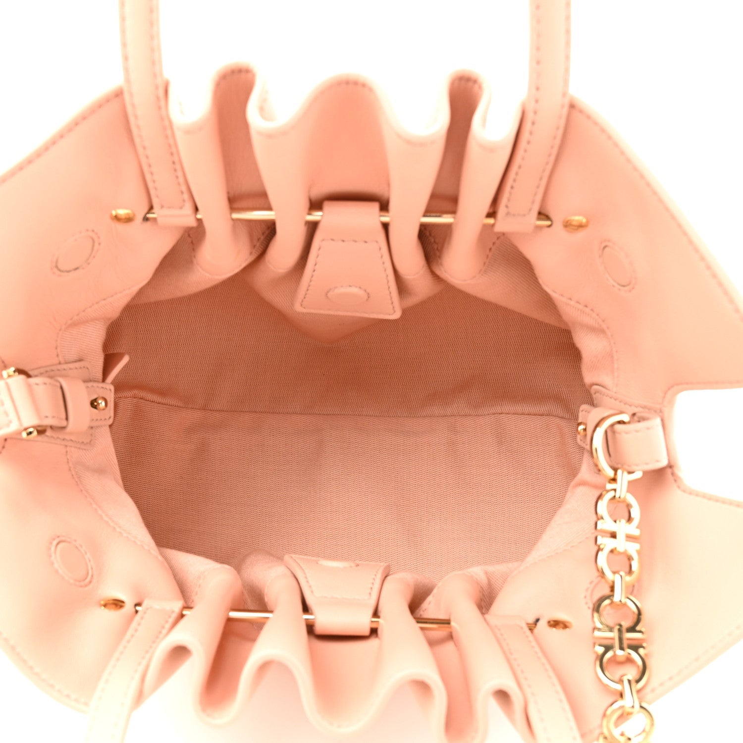 Lambskin Small Dumpling Soft Bag Pink