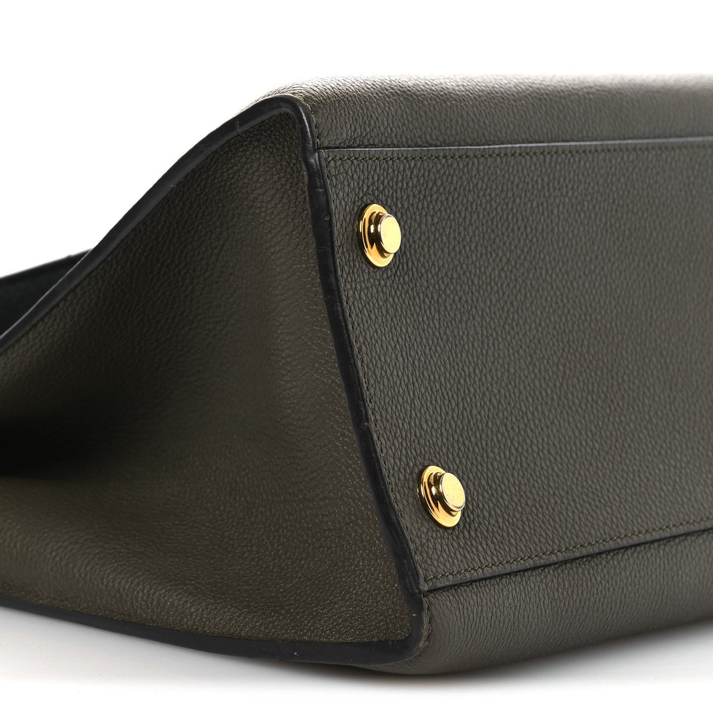Calfskin City Steamer MM Kaki Black