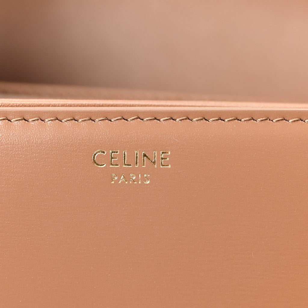 Shiny Calfskin Medium Triomphe Bronze