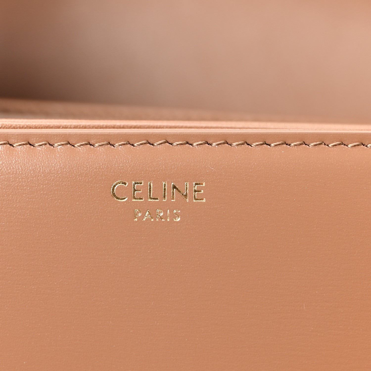 Shiny Calfskin Medium Triomphe Bronze