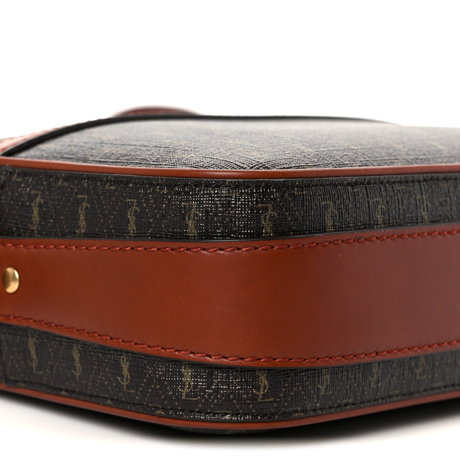 Canvas Smooth Calfskin Le Monogramme Camera Bag Chestnut