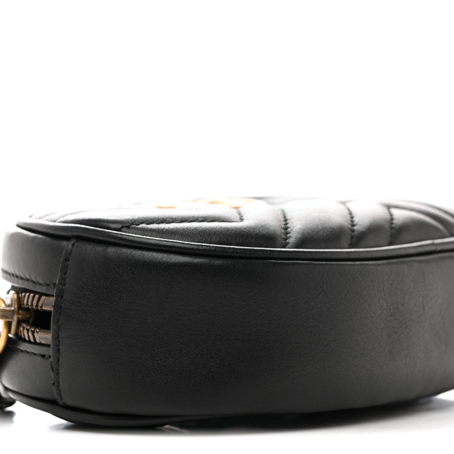 Calfskin Matelasse GG Marmont Belt Bag 85 34 Black
