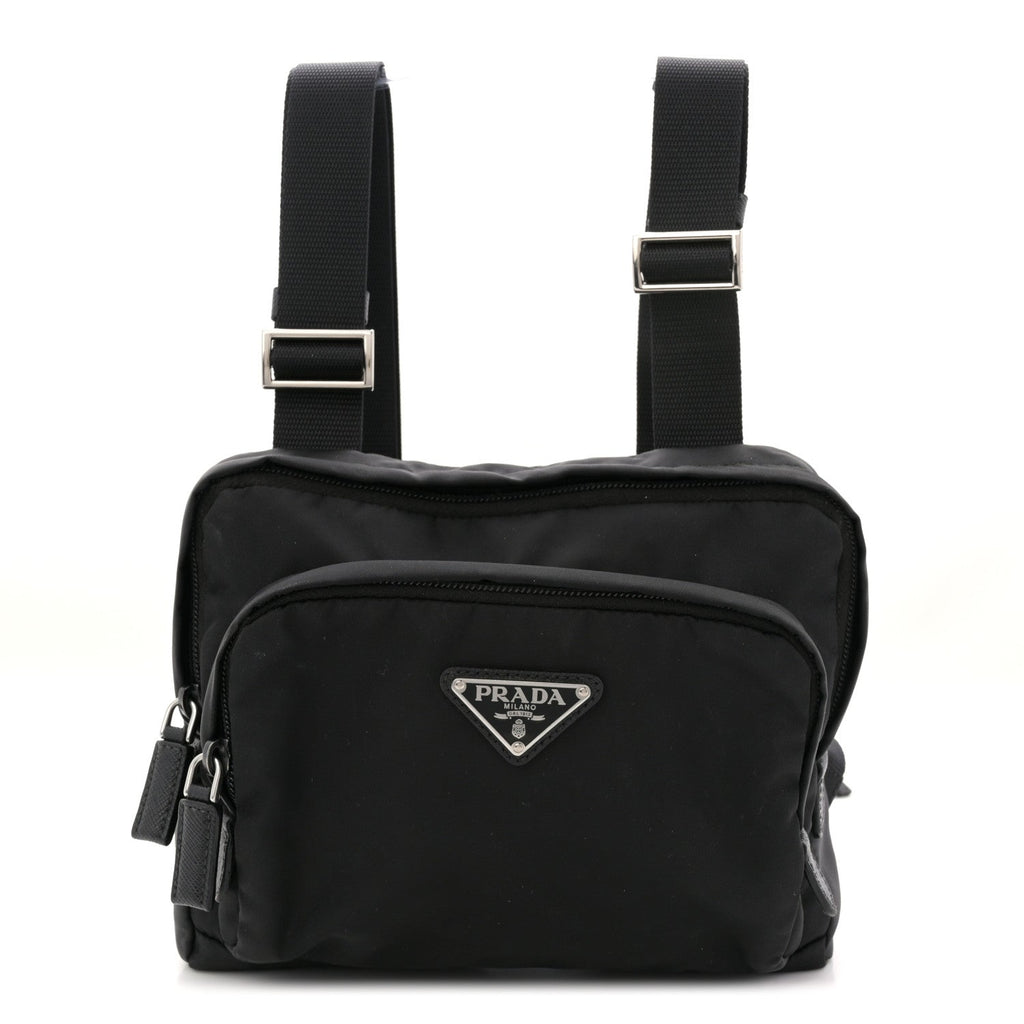 Tessuto Nylon Montagna Harness Bag Black