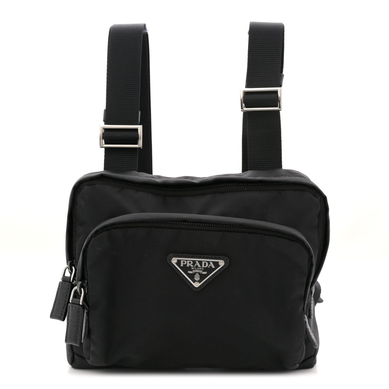 Tessuto Nylon Montagna Harness Bag Black