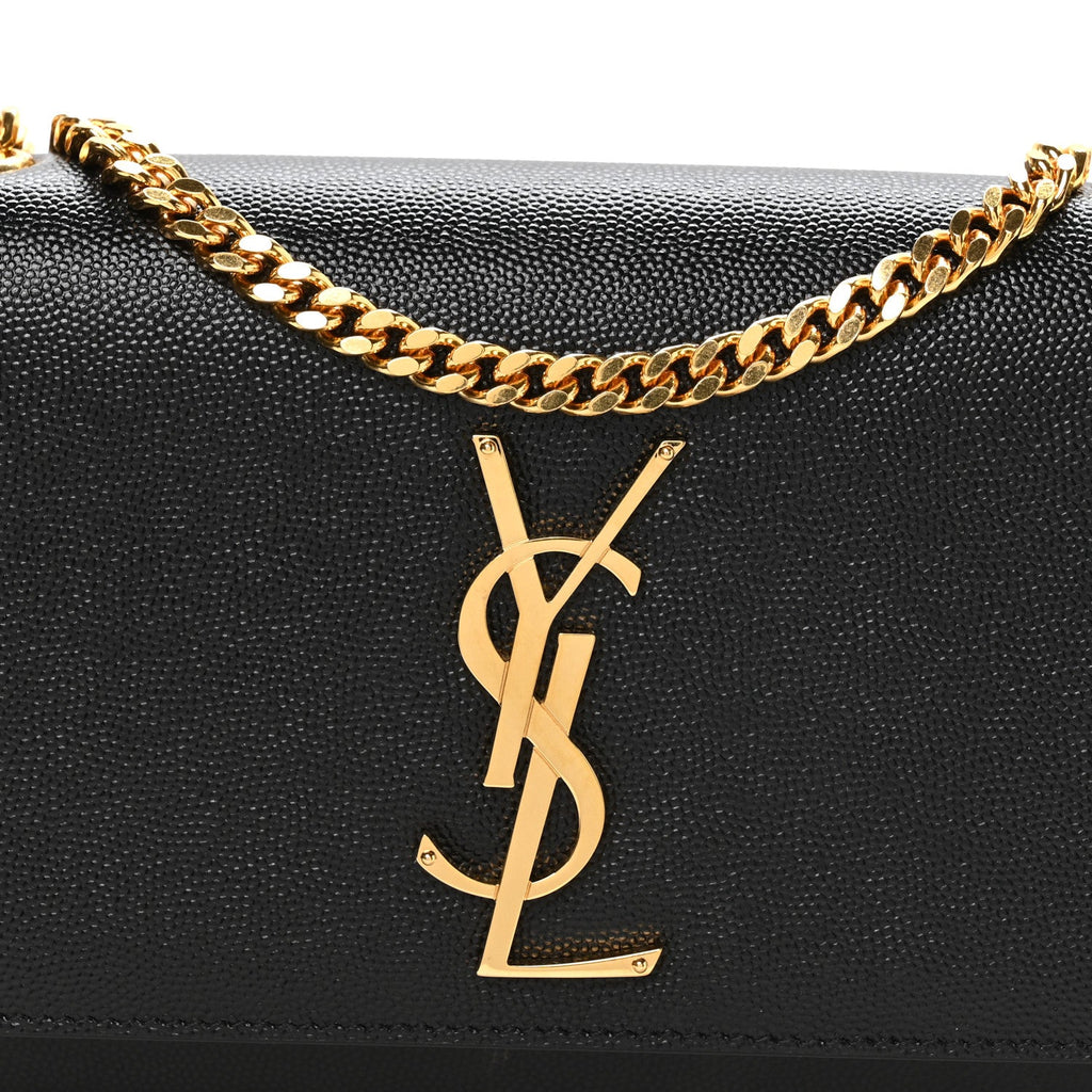 Grain De Poudre Small Monogram Kate Satchel Black