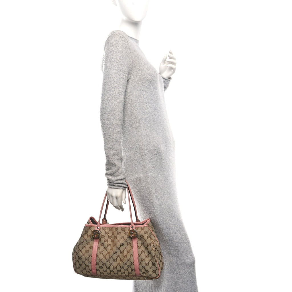 Monogram Medium Twins Tote Pink