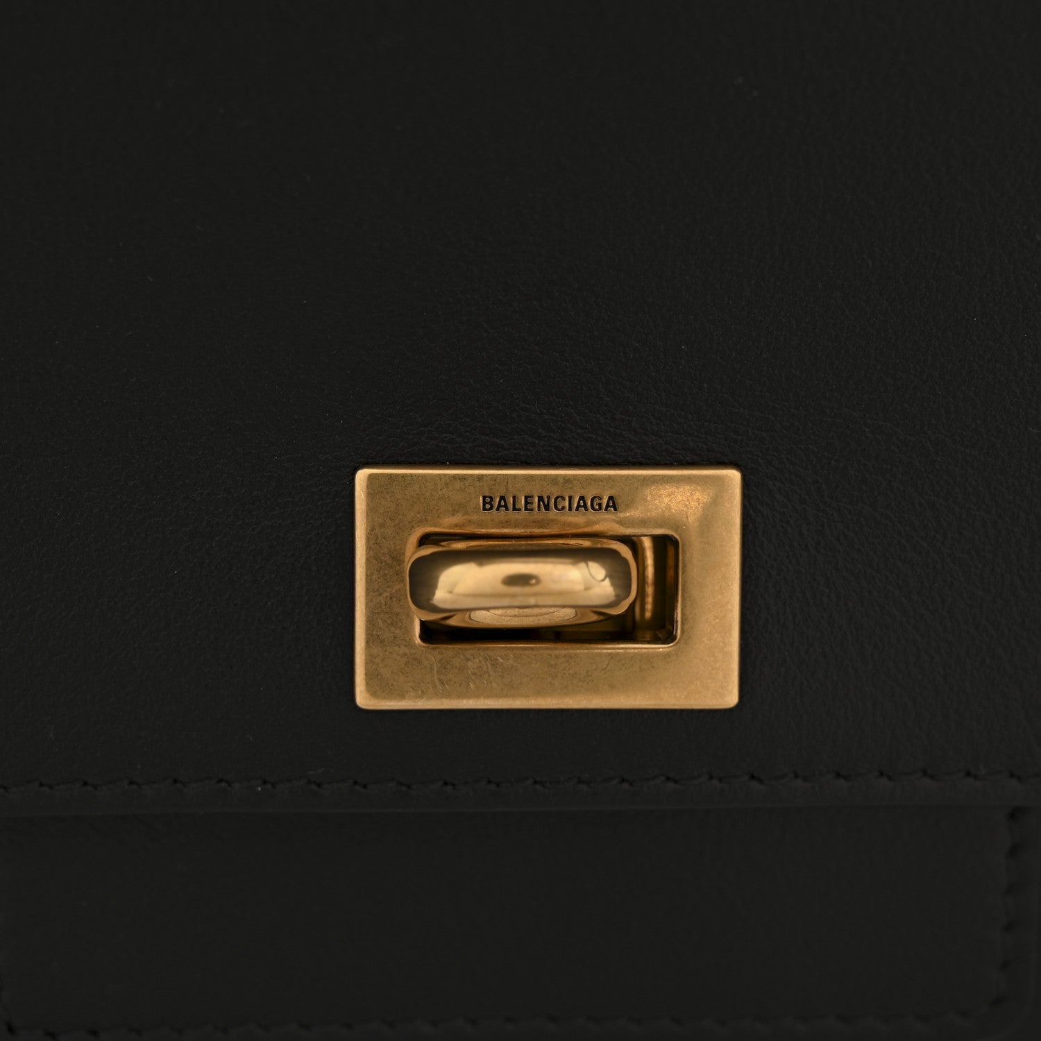 Smooth Calfskin Small Bel Air Clutch On Strap Black