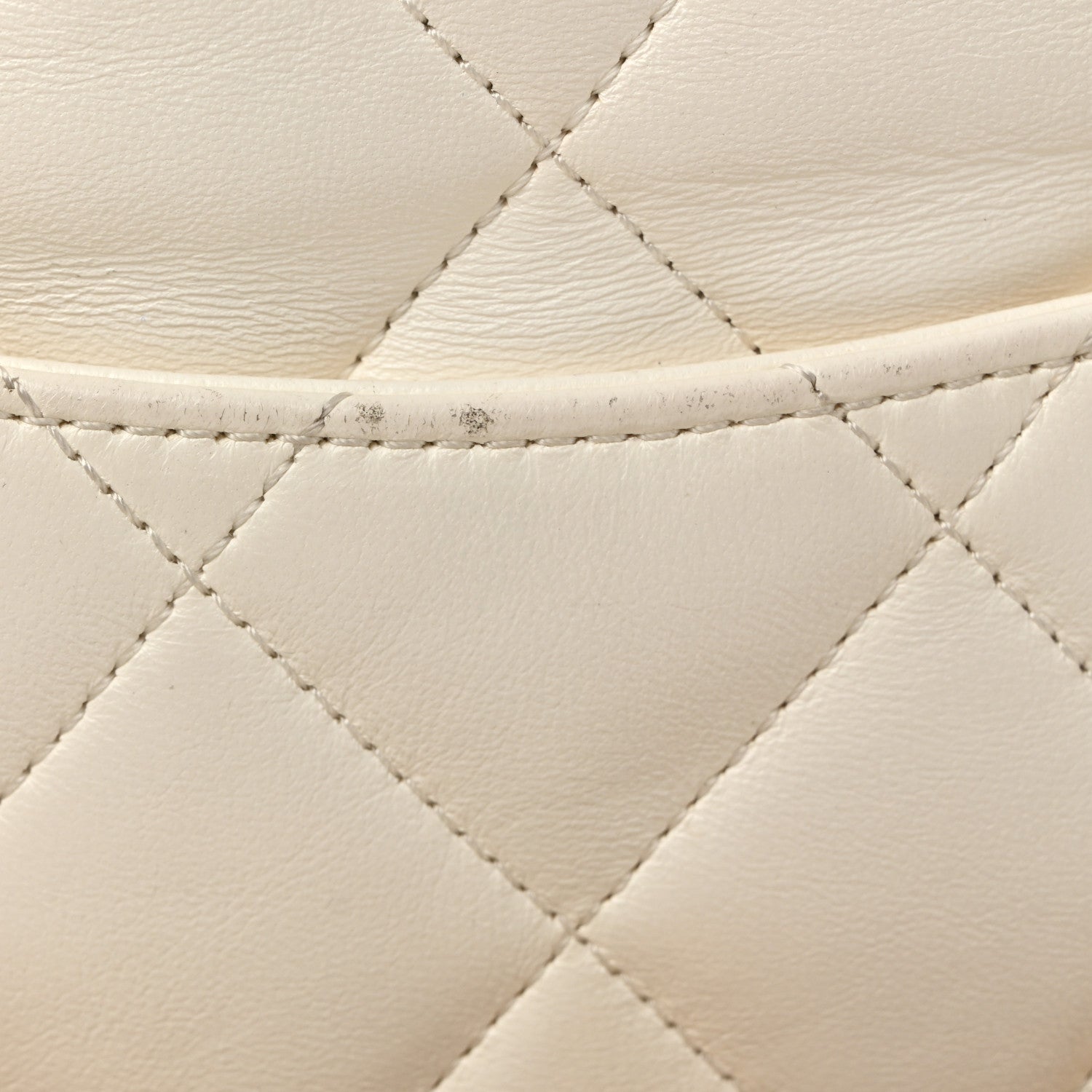 Lambskin Quilted Small CC Funky Town Flap White