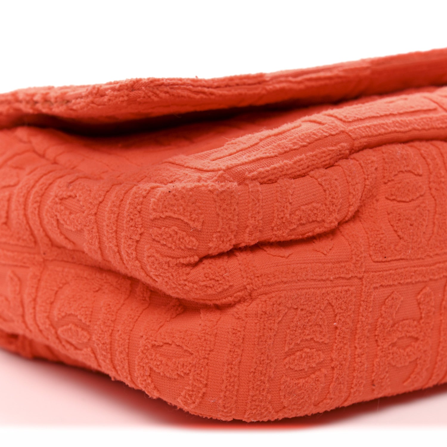 Terry Cloth CC Medium Single Flap Orange