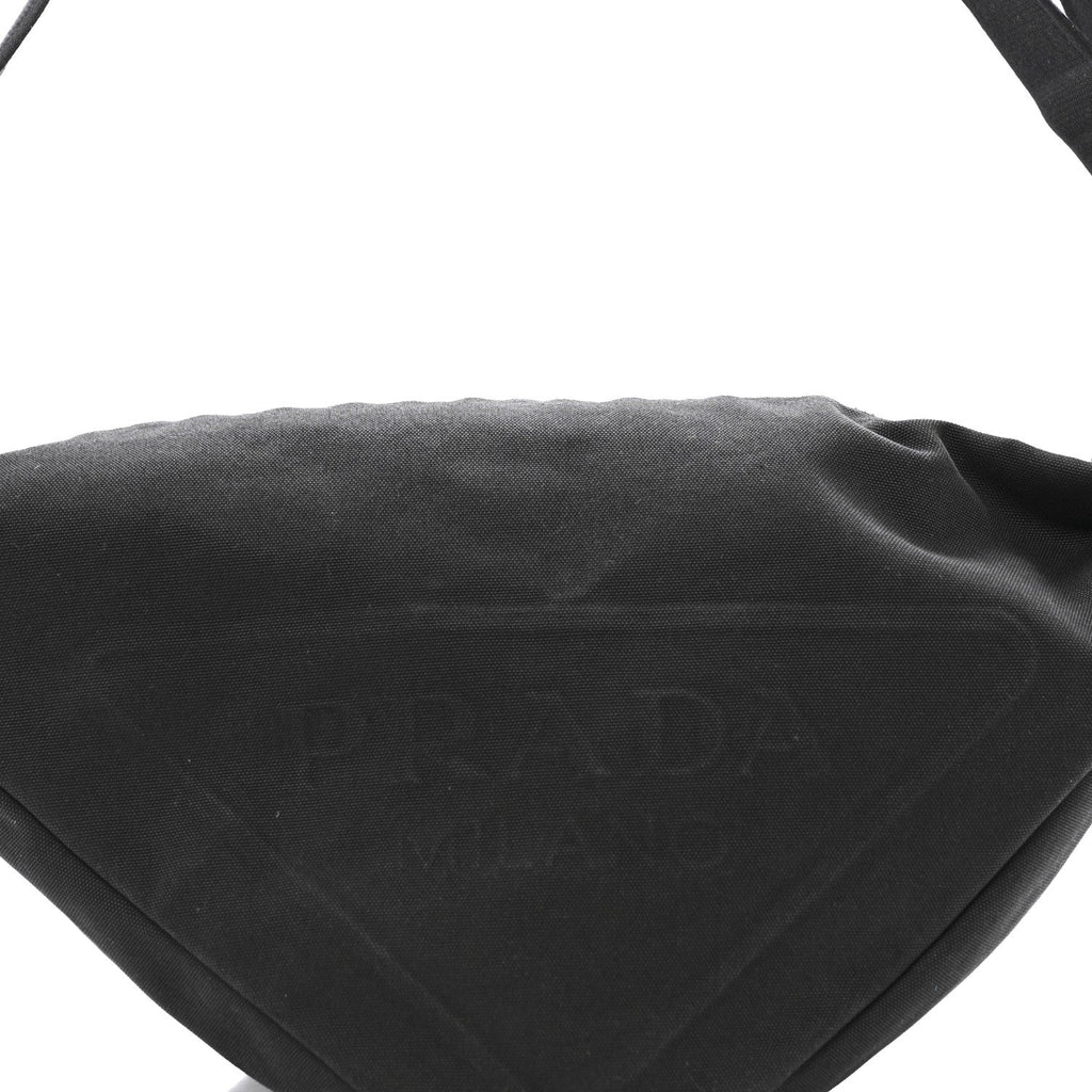 Canapa Triangle Shoulder Bag Black