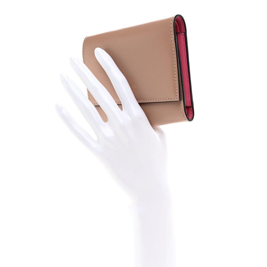 Calfskin Marinda Wallet Beige
