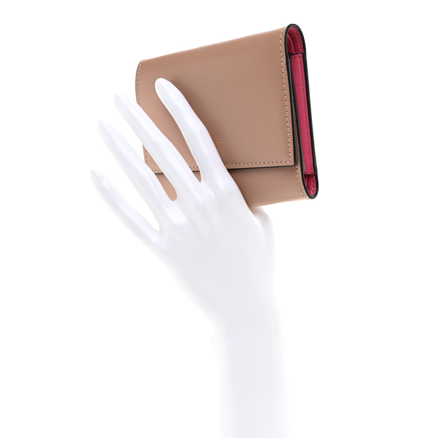 Calfskin Marinda Wallet Beige