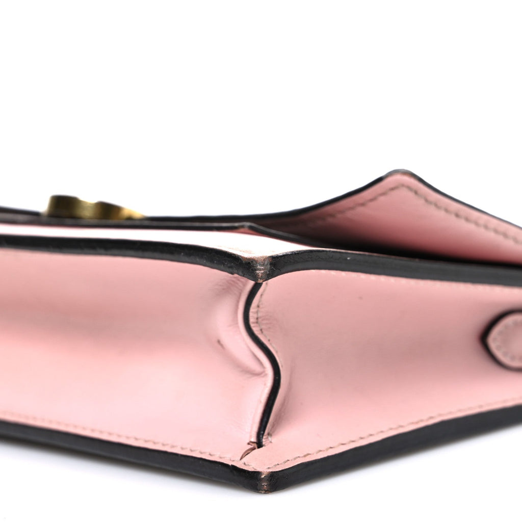 Monogram Flore Chain Wallet Rose Ballerine